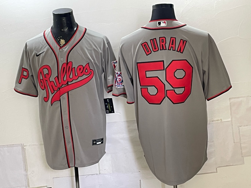 Men 2026 Philadelphia Phillies #59 Duran grey  Game Nike MLB Jersey 082603->philadelphia phillies->MLB Jersey